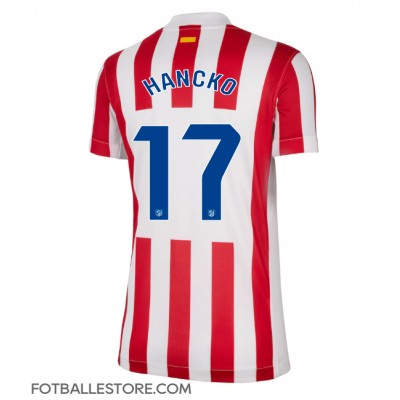 Atletico Madrid David Hancko #17 Hjemmedrakt Dame 2025-26 Kortermet Atletico Madrid David Hancko #17 Hjemmedrakt Dame 2025-26 Kortermet